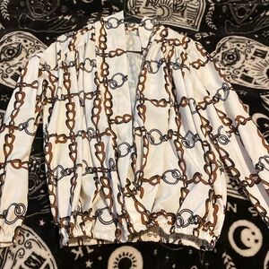 Chainlink comfy blouse